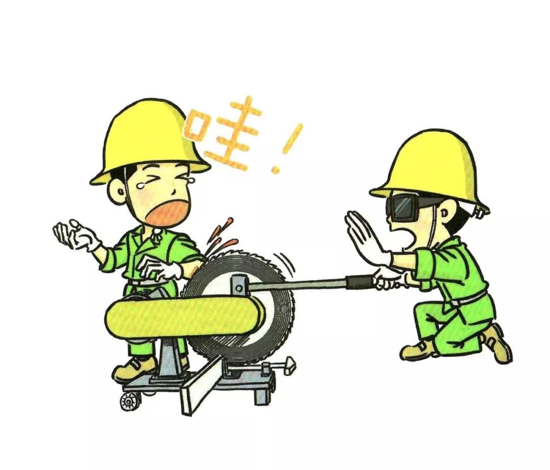 施工现场安全隐患漫画图,施工现场安全警示图片