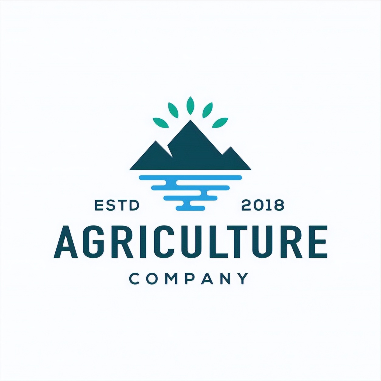 清新自然的标志设计,logo设计青山