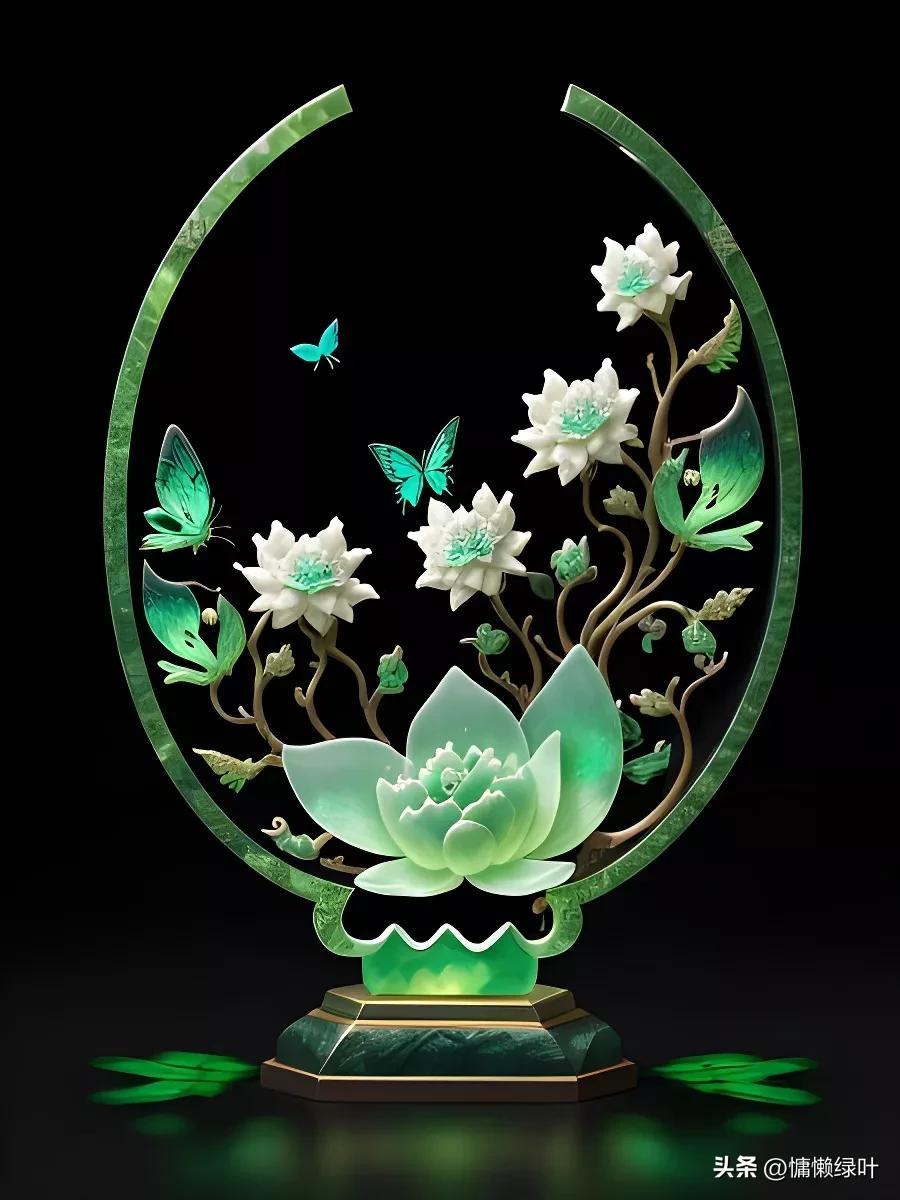 翡翠雕刻的十大工艺,翡翠雕刻的花的造型