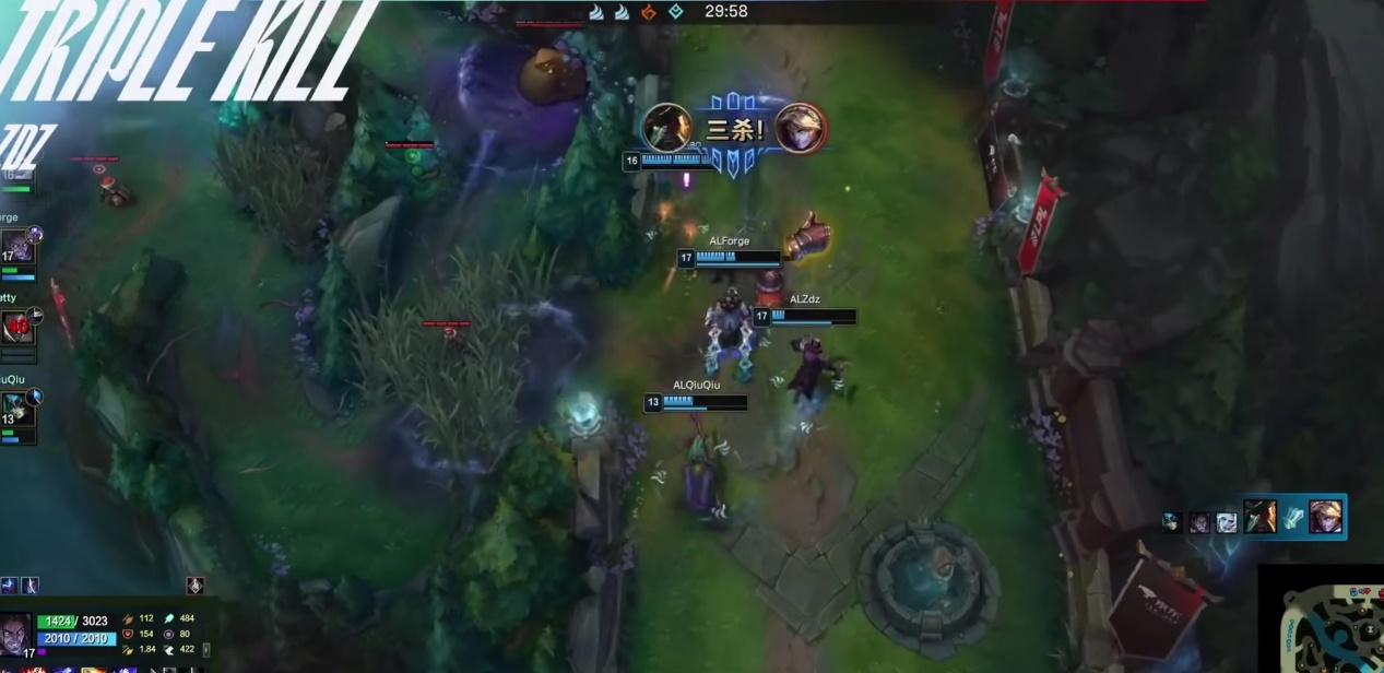 比Bin强太多了！LPL船长最强操作诞生：以一己之力，打退对面五人