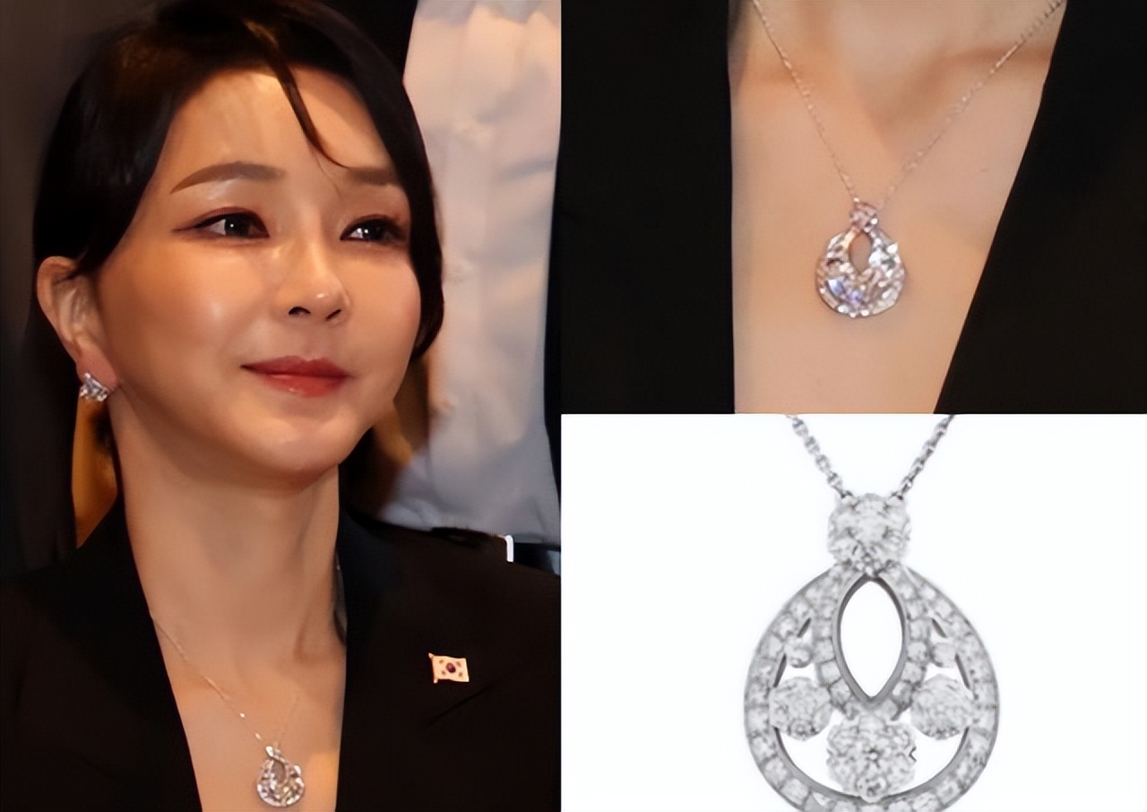 韩国第一夫人戴价值30万项链,韩国第一夫人戴的项链