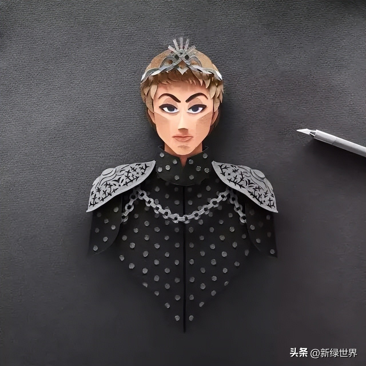 纸艺作品绘画,千变万化的纸艺术作品