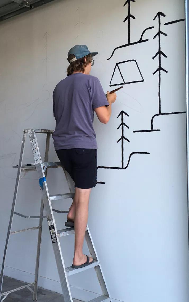 三分钟儿童春天风景简笔画马克笔,海边椰树风景简笔画图片大全