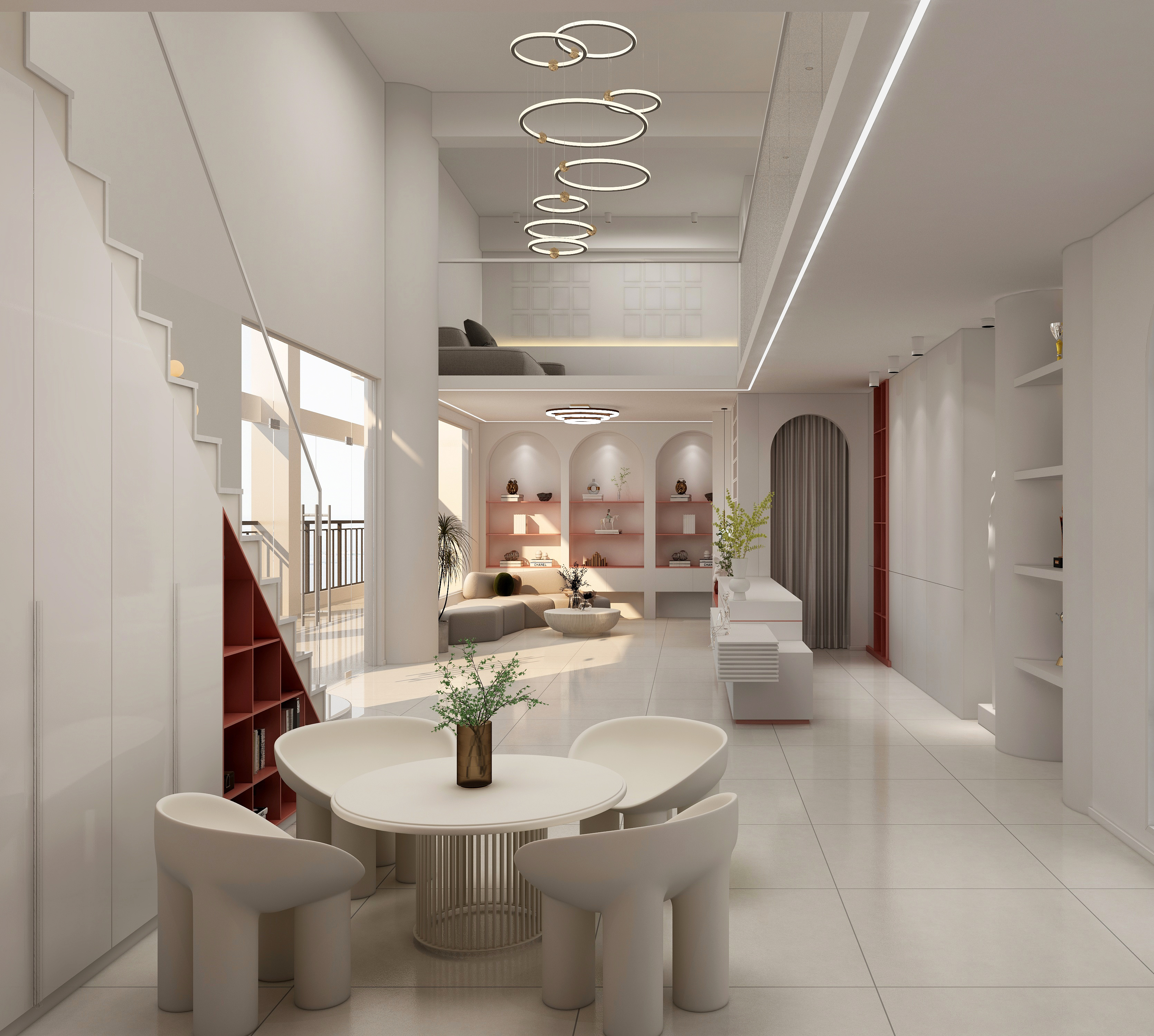 300平文化课教育培训班装修效果图,300平培训班装修设计