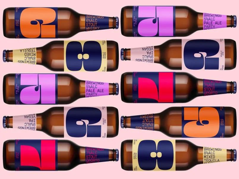 简约化酒包装设计图片,这些酒包装设计太上头了