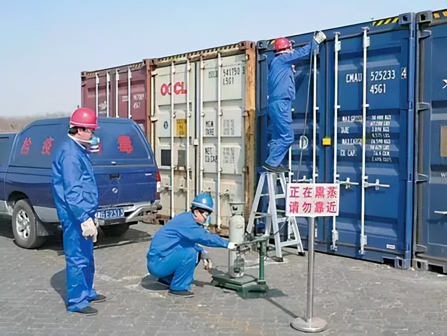 木制品出口熏蒸操作流程,进出口熏蒸木箱