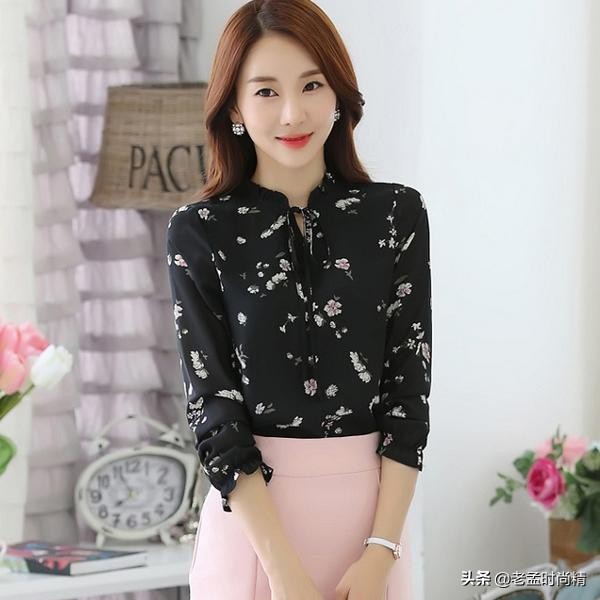 阳光洒落大地，暖流来袭9款雪纺衫让你唯美整个春日