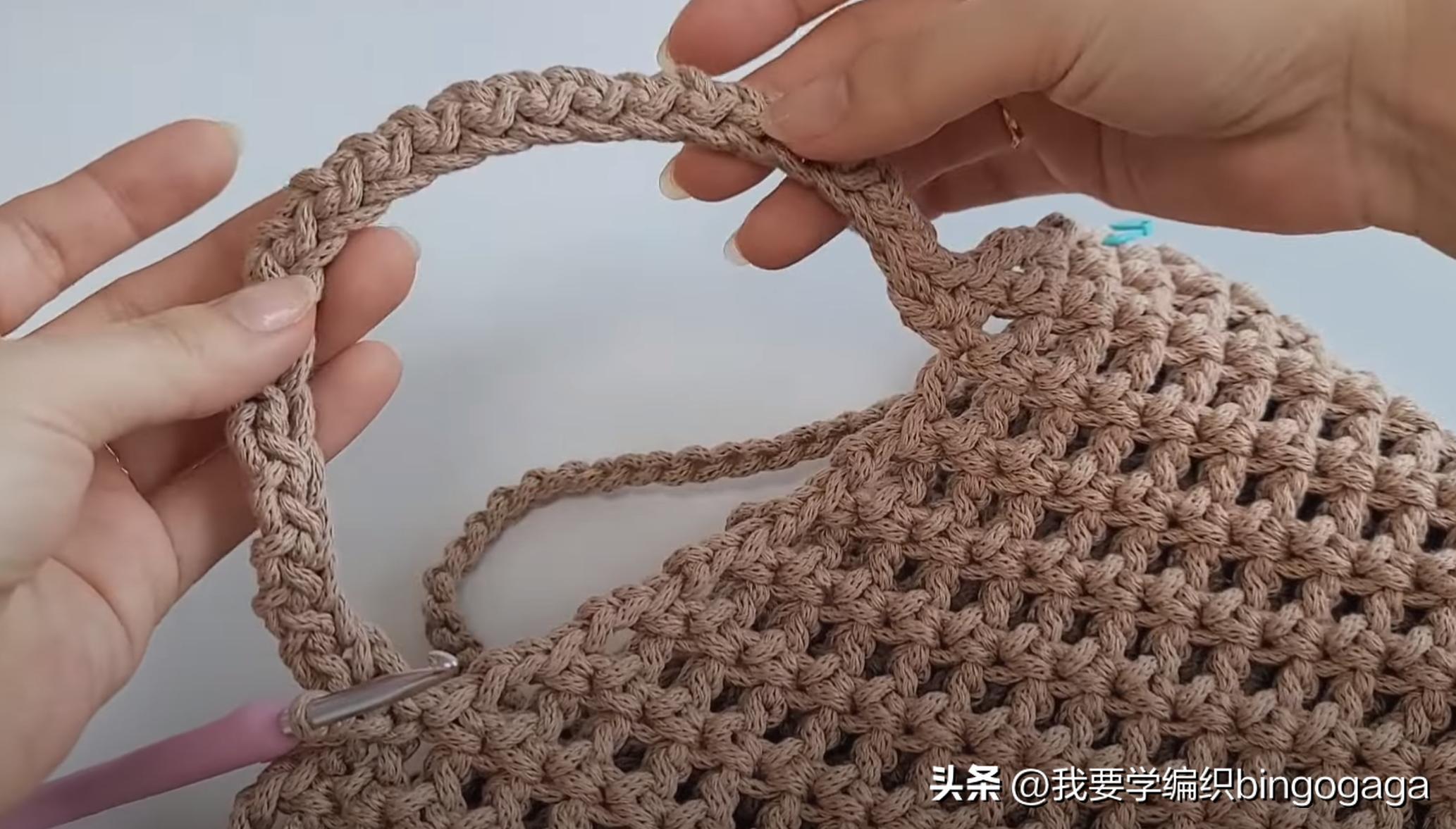 怎么钩夏手提包又好看,钩针夏天手提包图片视频