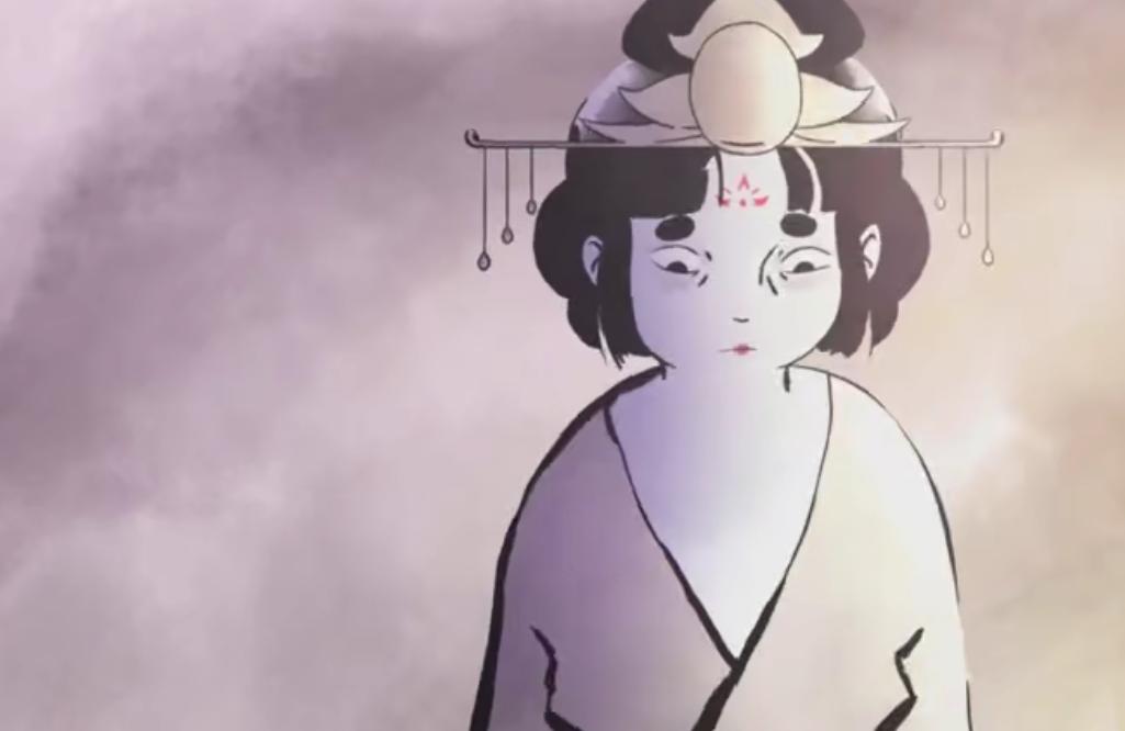 水墨风动漫女生图片,水墨风动漫女图文