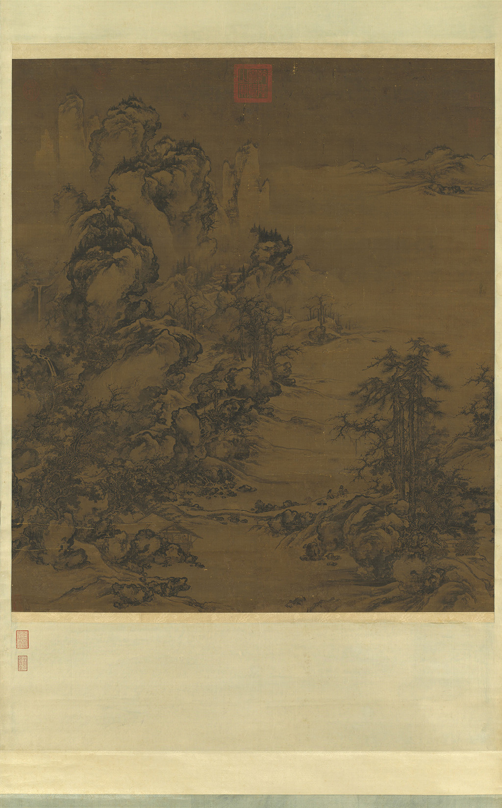 吴大恺山水画雪景的意境,吴大恺国画雪景视频最新