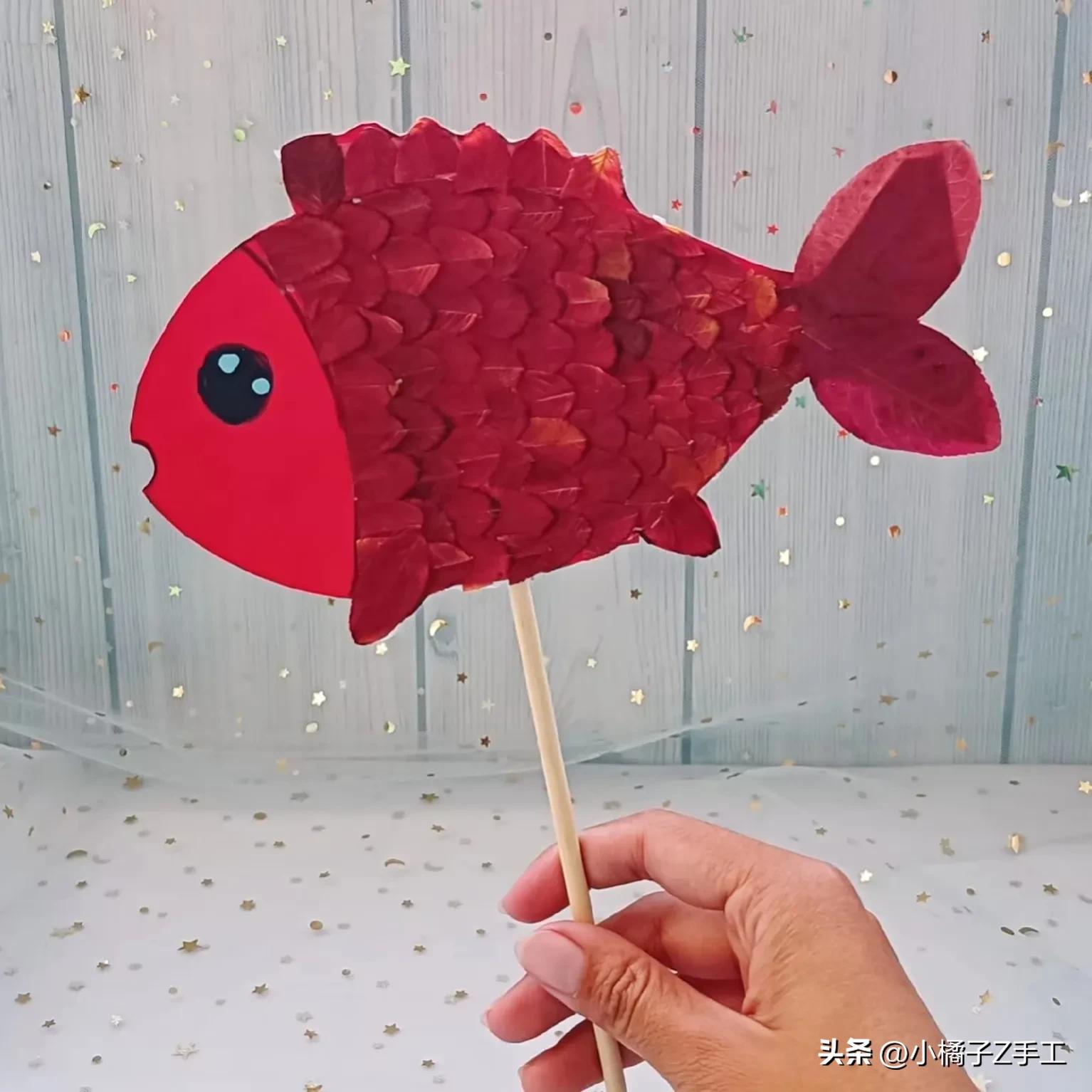 独特创意的儿童手工树叶拼贴画,树叶拼贴画创意作品手工六年级