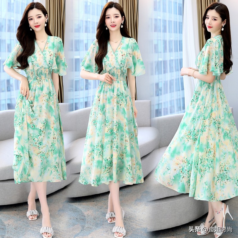 冬装甜美蝴蝶结气质显瘦连衣裙,气质翻领金丝绒显瘦蝴蝶结连衣裙