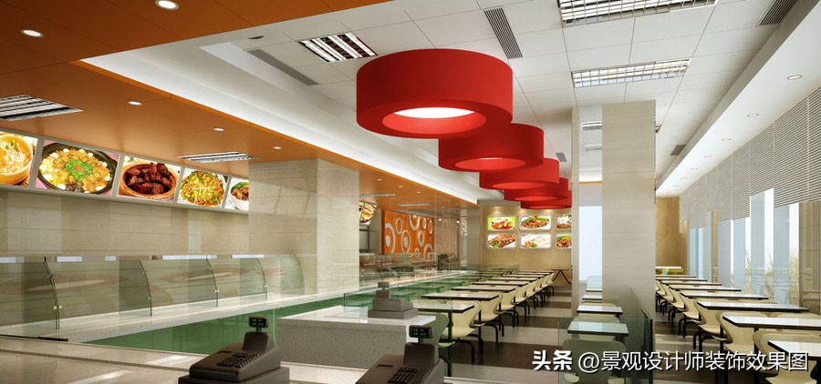 快餐厅设计图纸,快餐厅设计案例效果图