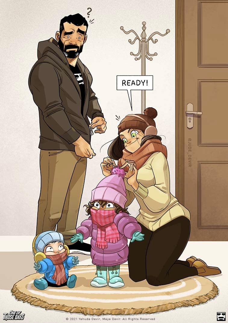 用插画记录生活,糙汉插画完整版