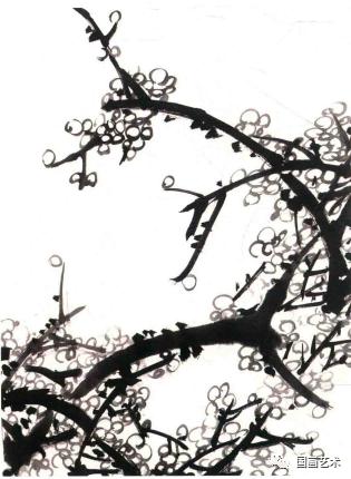 刘存惠梅花的各种画法,梅花基本画法