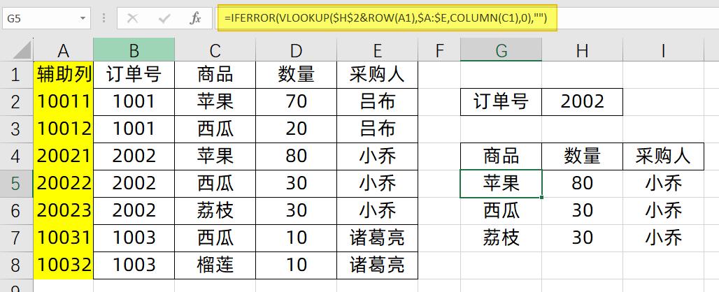 vlookup如何实现一对多查找,vlookup最牛的一对多查找用法