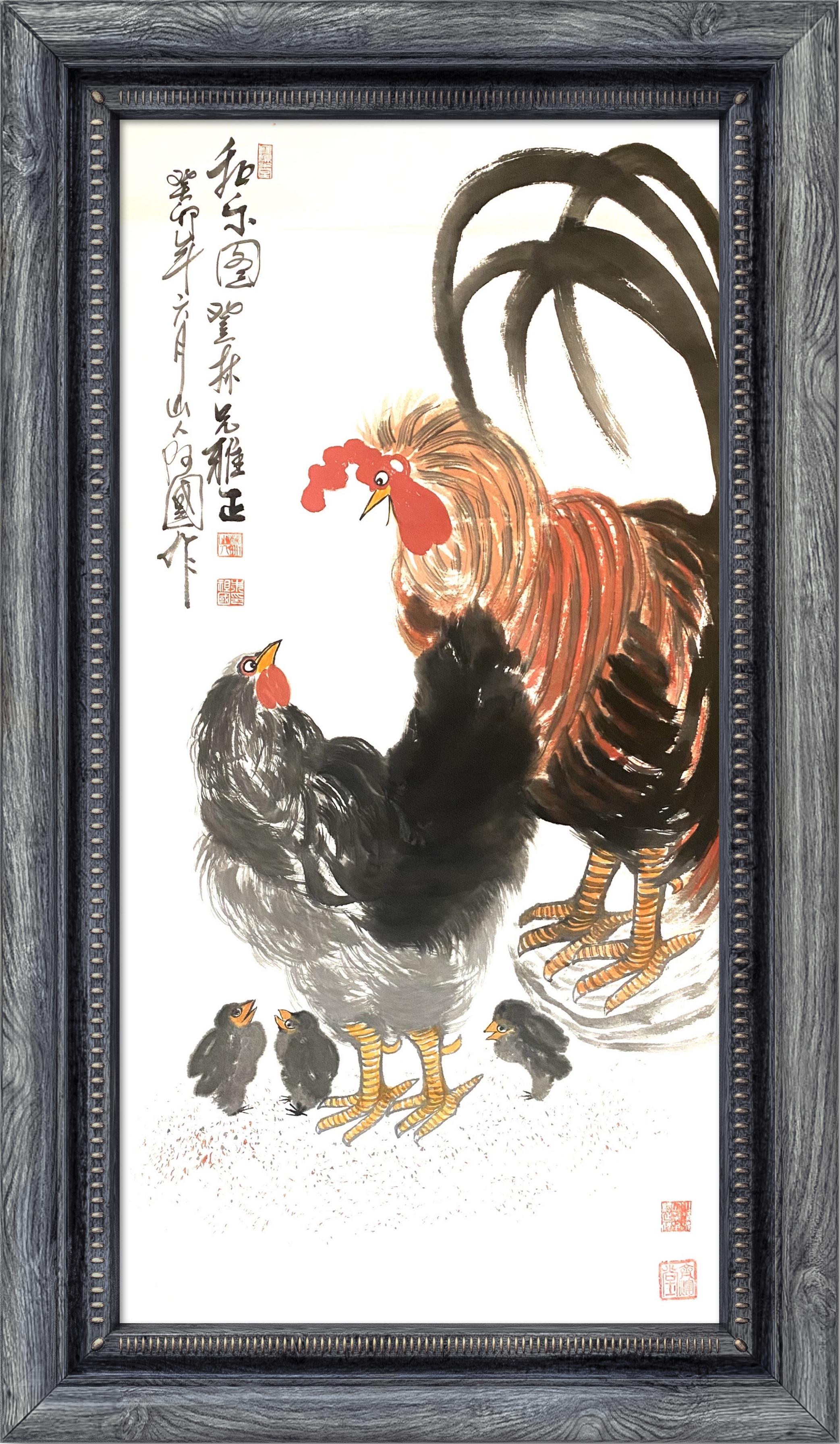 《鸡家族的故事》—朱祖国写意画的中国亮度