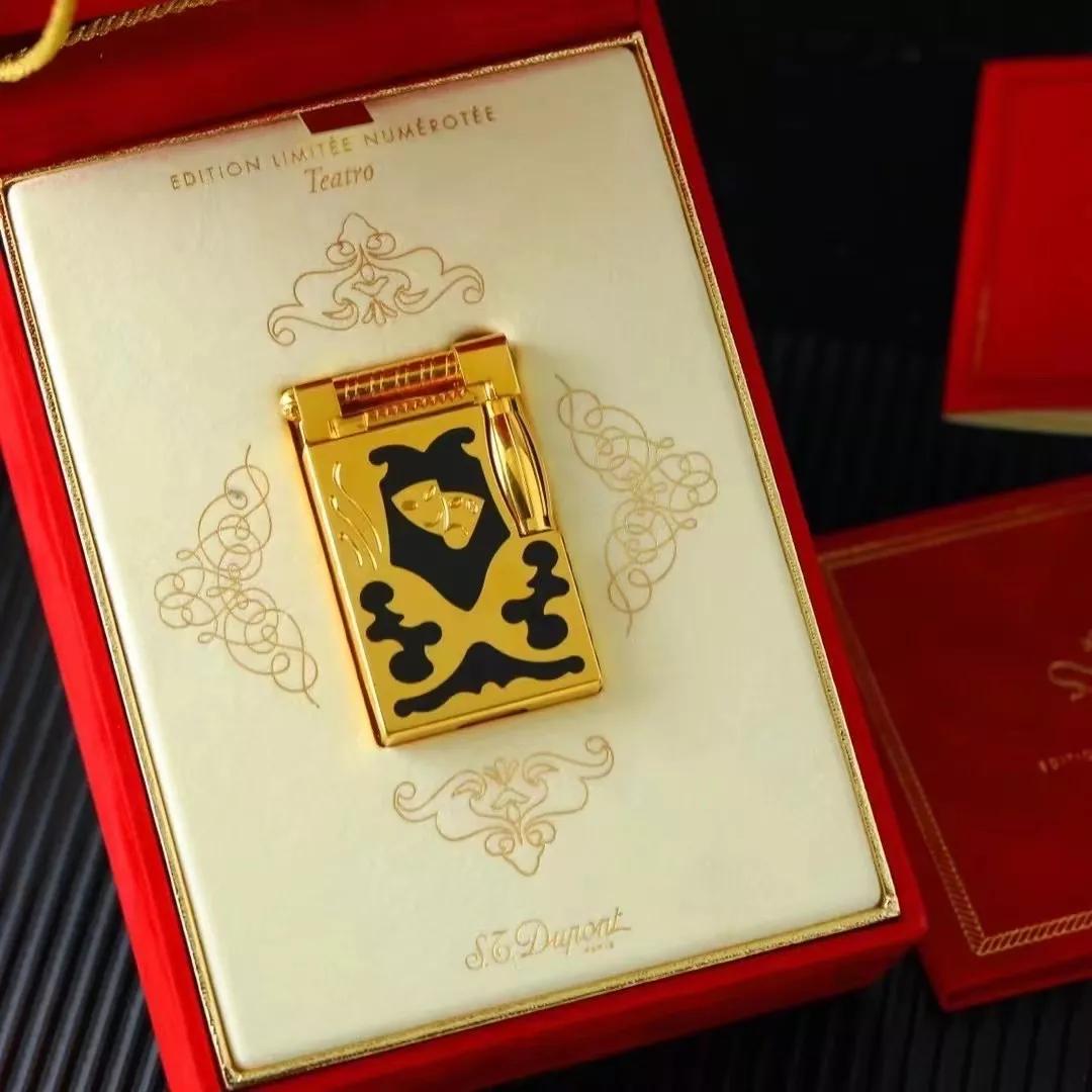 1997都彭限量版小丑假面剧场打火机，喜剧与悲剧生活本身融为一体