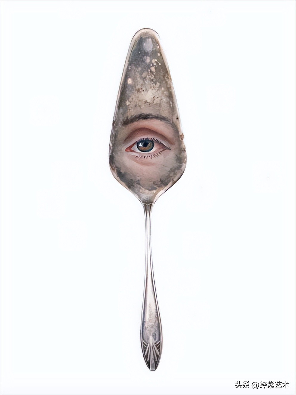 她在勺子里画了一只眼睛，卖价3000块钱，藏着无数故事​
