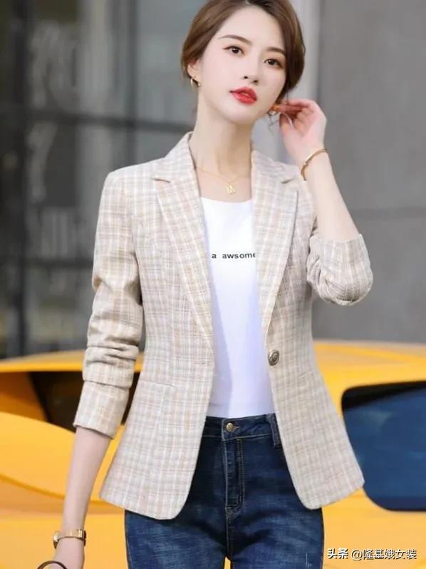 大码短款薄西装外套新款,大码西装夏季薄款短款外套