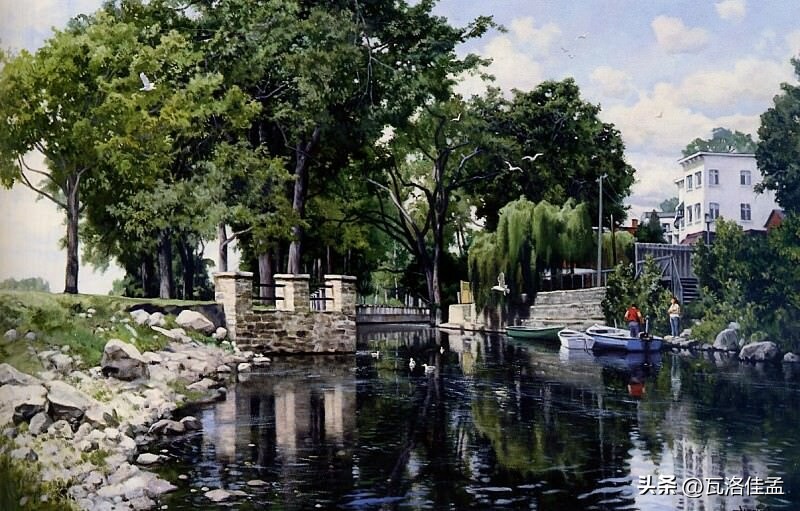 夏天的魅力诗句,夏天的美丽景色绘画