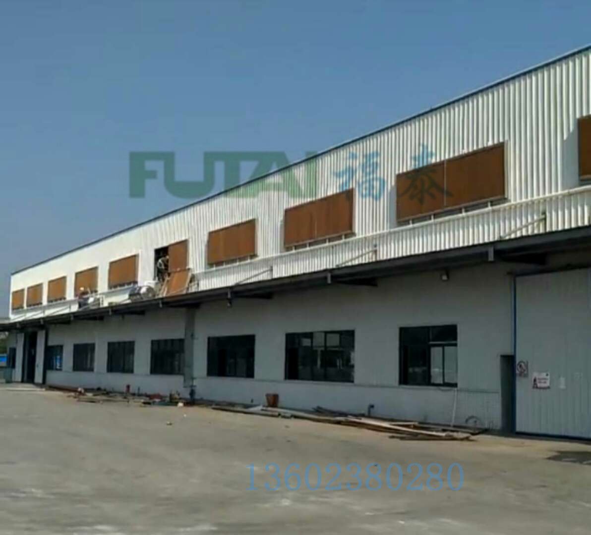 工业厂房通风降温湿帘,厂房降温水帘系统