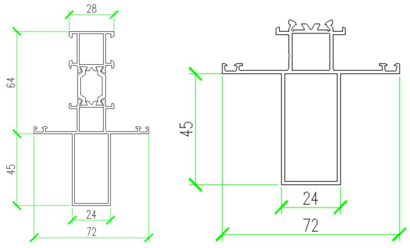 门窗型材截面图,门窗型材表怎么去看