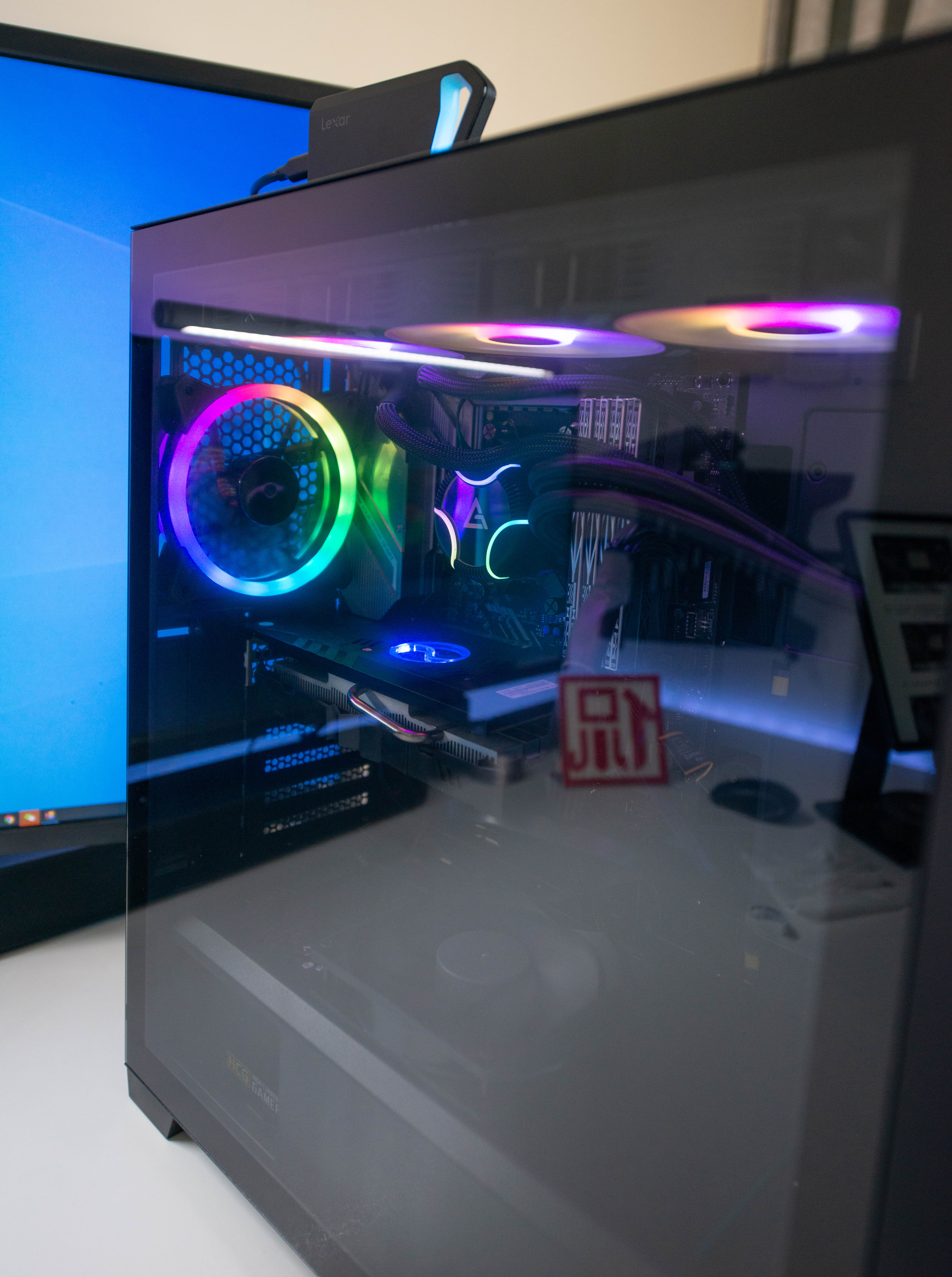 diy水冷显卡教程,电脑组装rgb灯光