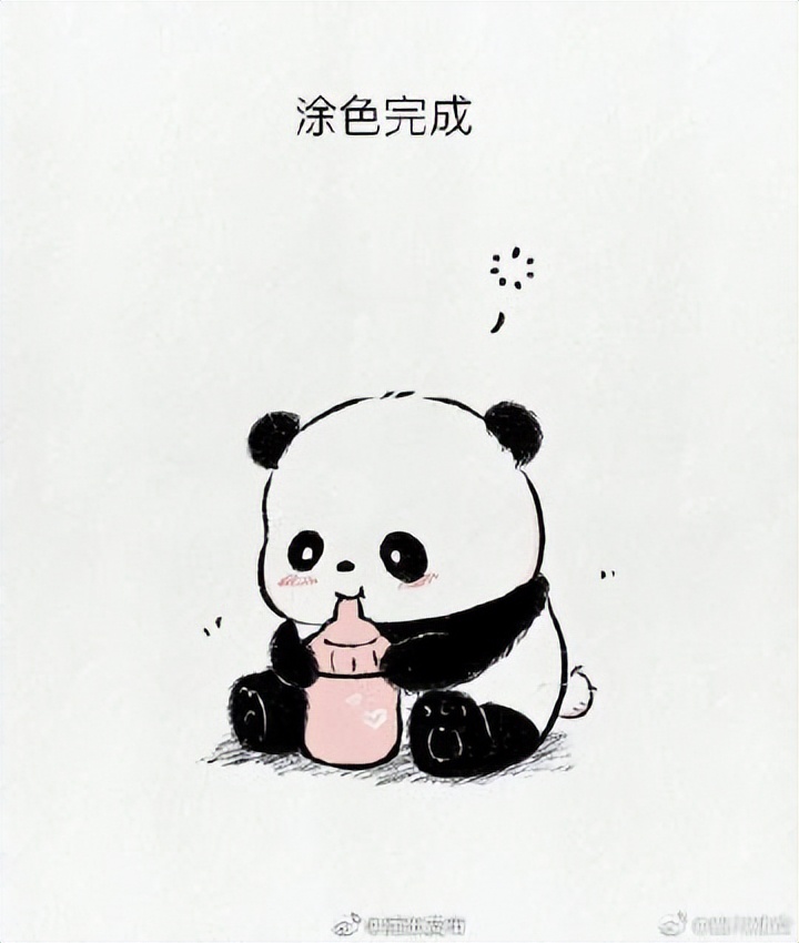 简笔画大熊猫图片大全大图,可爱q版大熊猫怎么画简笔画