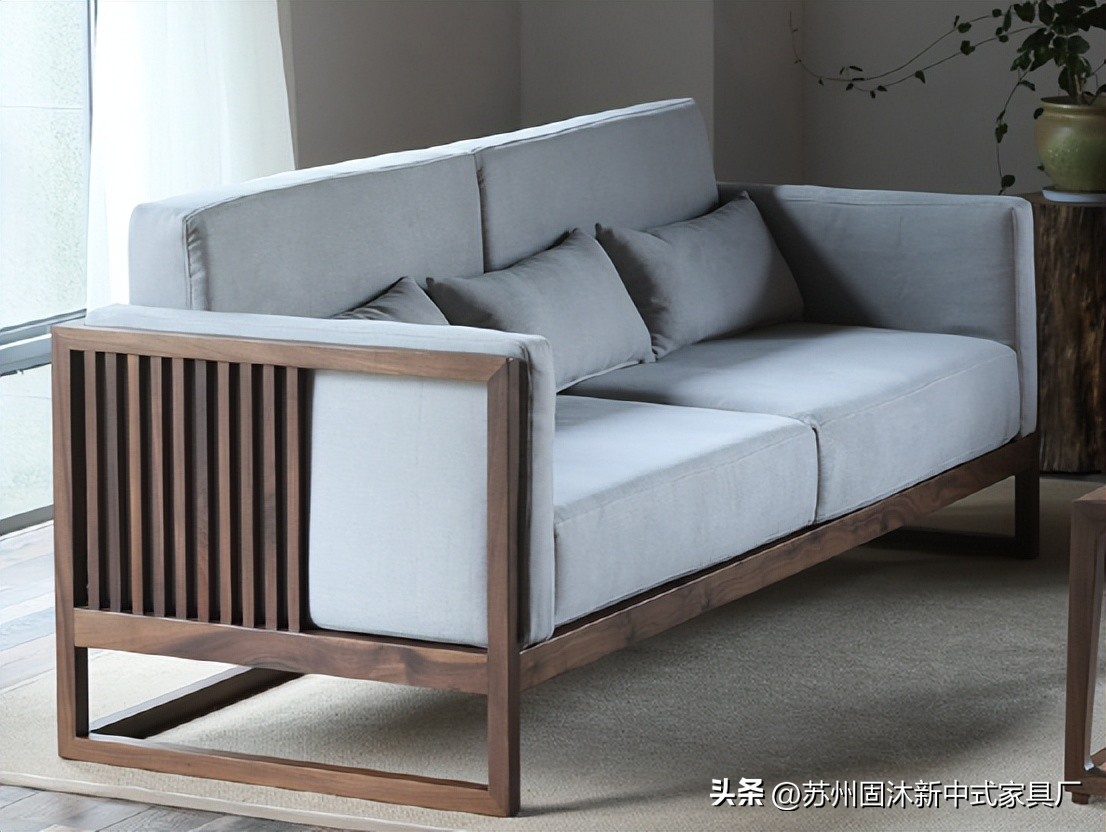 三室两厅简约风实木家具推荐,原木色简约新中式家具实景