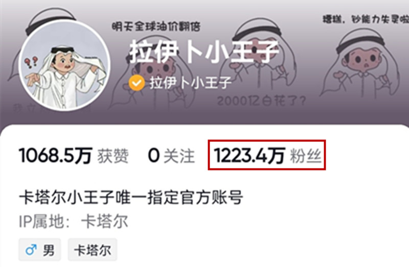粉丝速破千万！卡塔尔小王子来袭！评论区太逗了