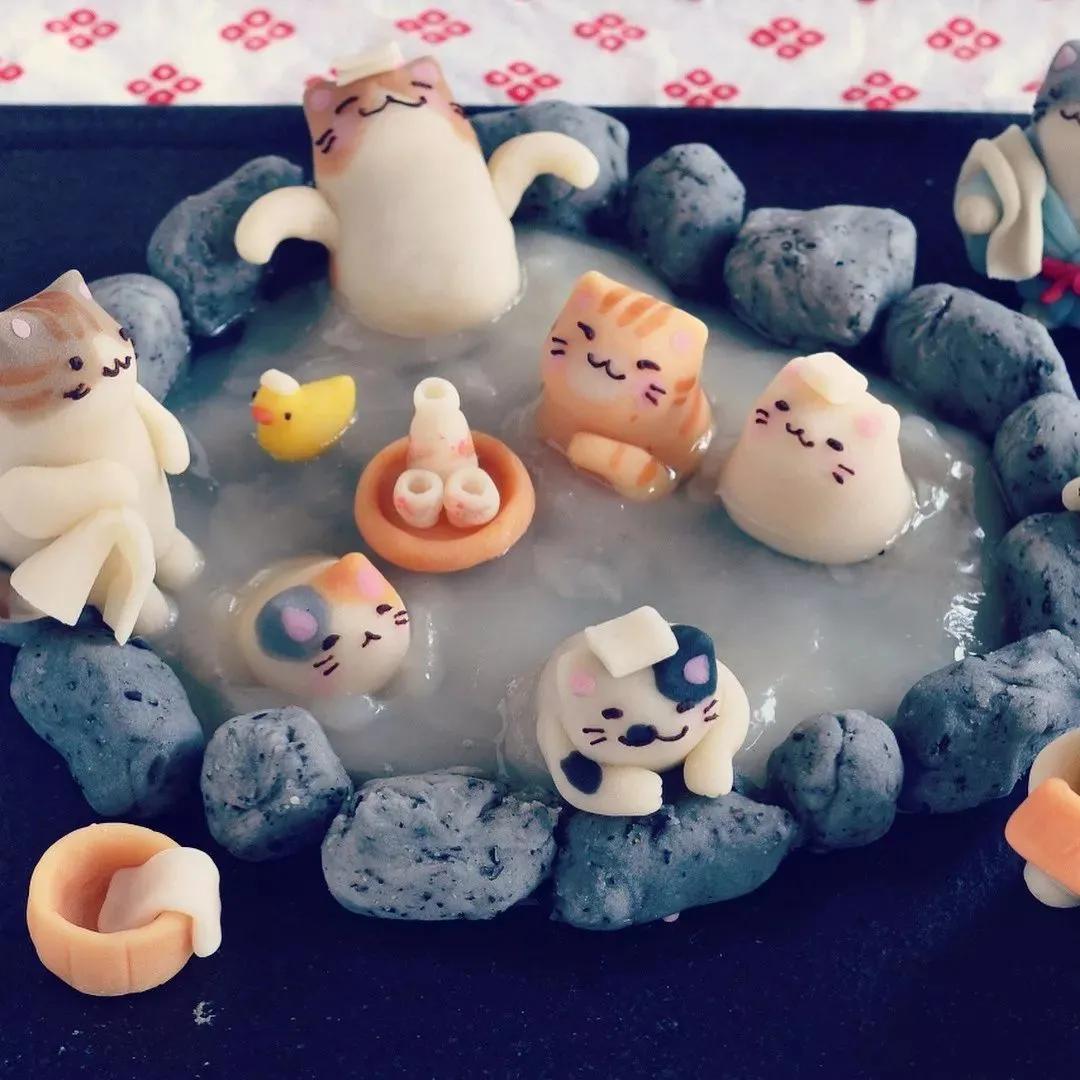 教我们自制可以吃的猫咪甜品,自己制作猫咪甜品