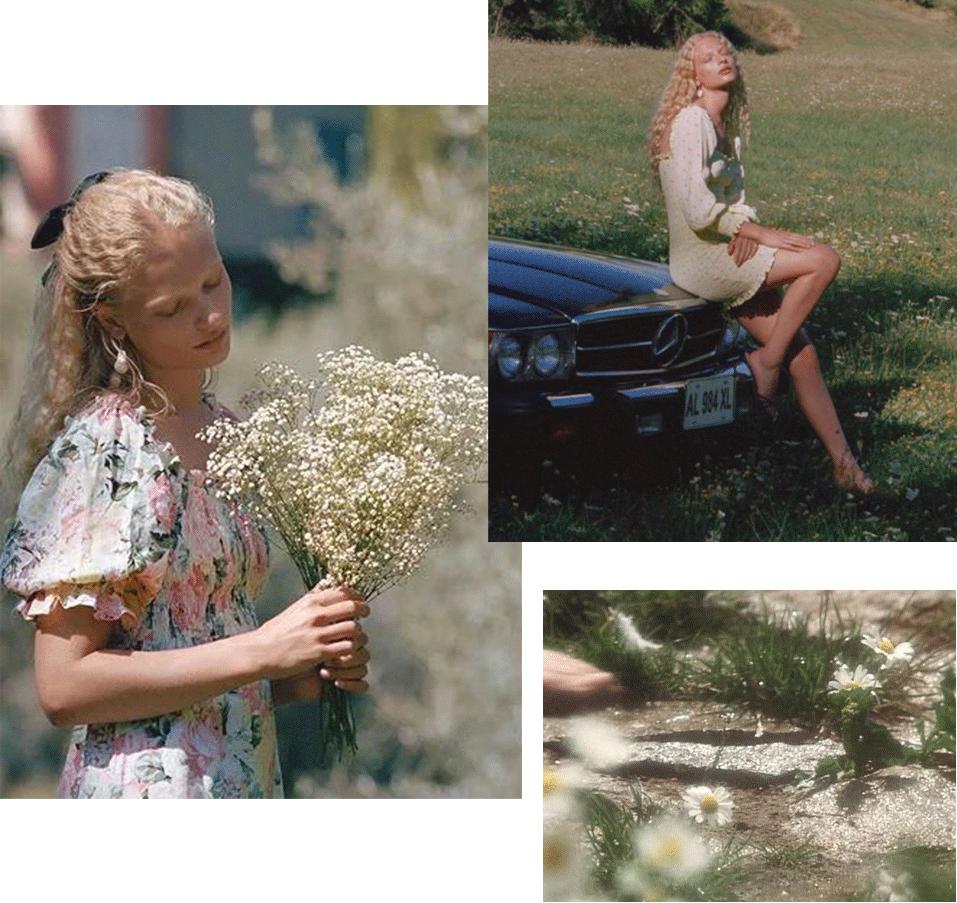 秋水伊人方领印花连衣裙,印花连衣裙怎么搭好看