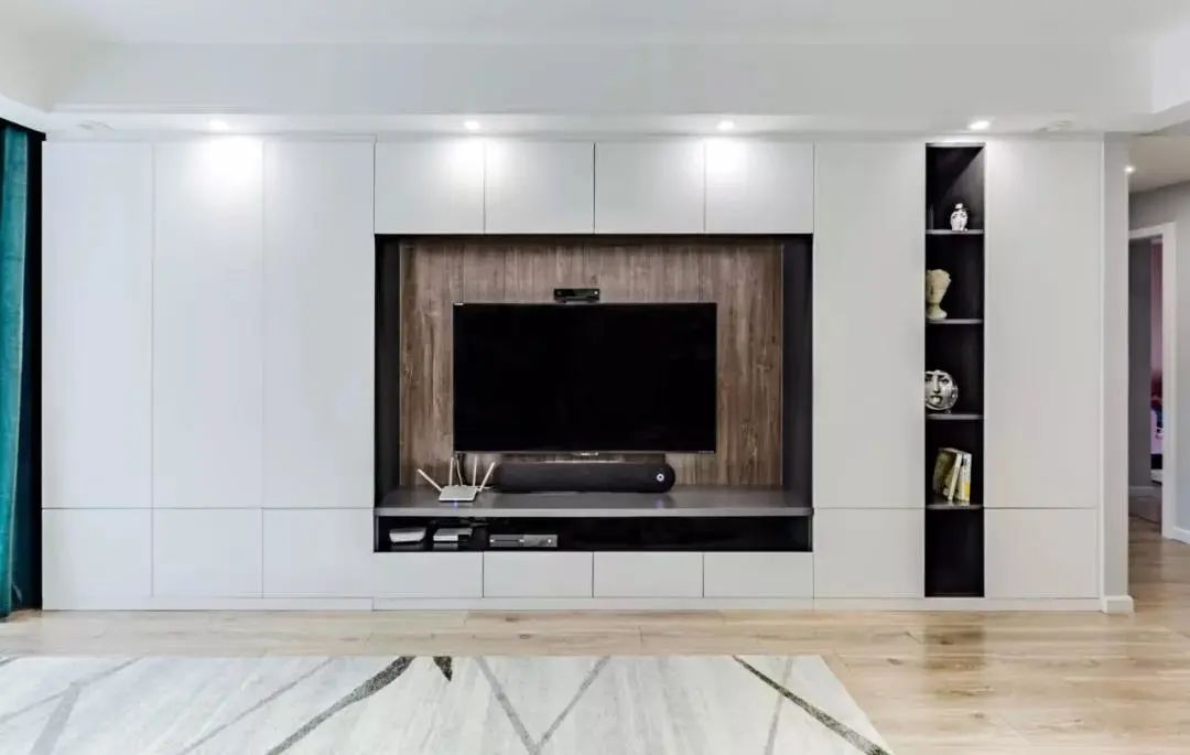 电视柜设计让客厅收纳力十足,收纳最强客厅电视柜