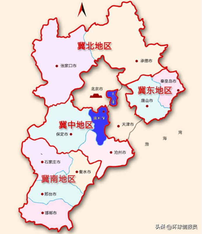 北京和天津中间的飞地,河北省在天津的飞地