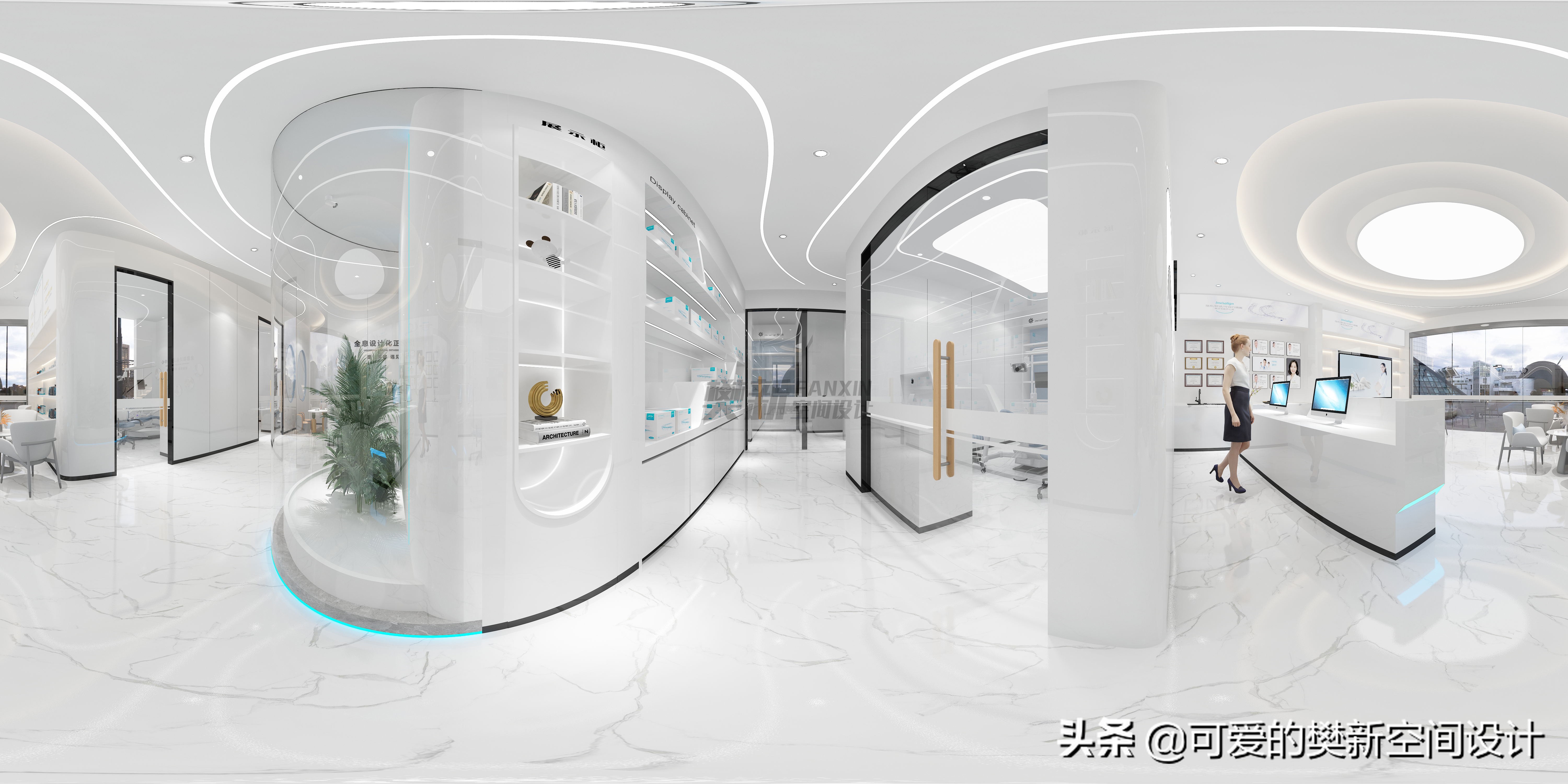 口腔诊所装修设计港式,朔州口腔设计装修