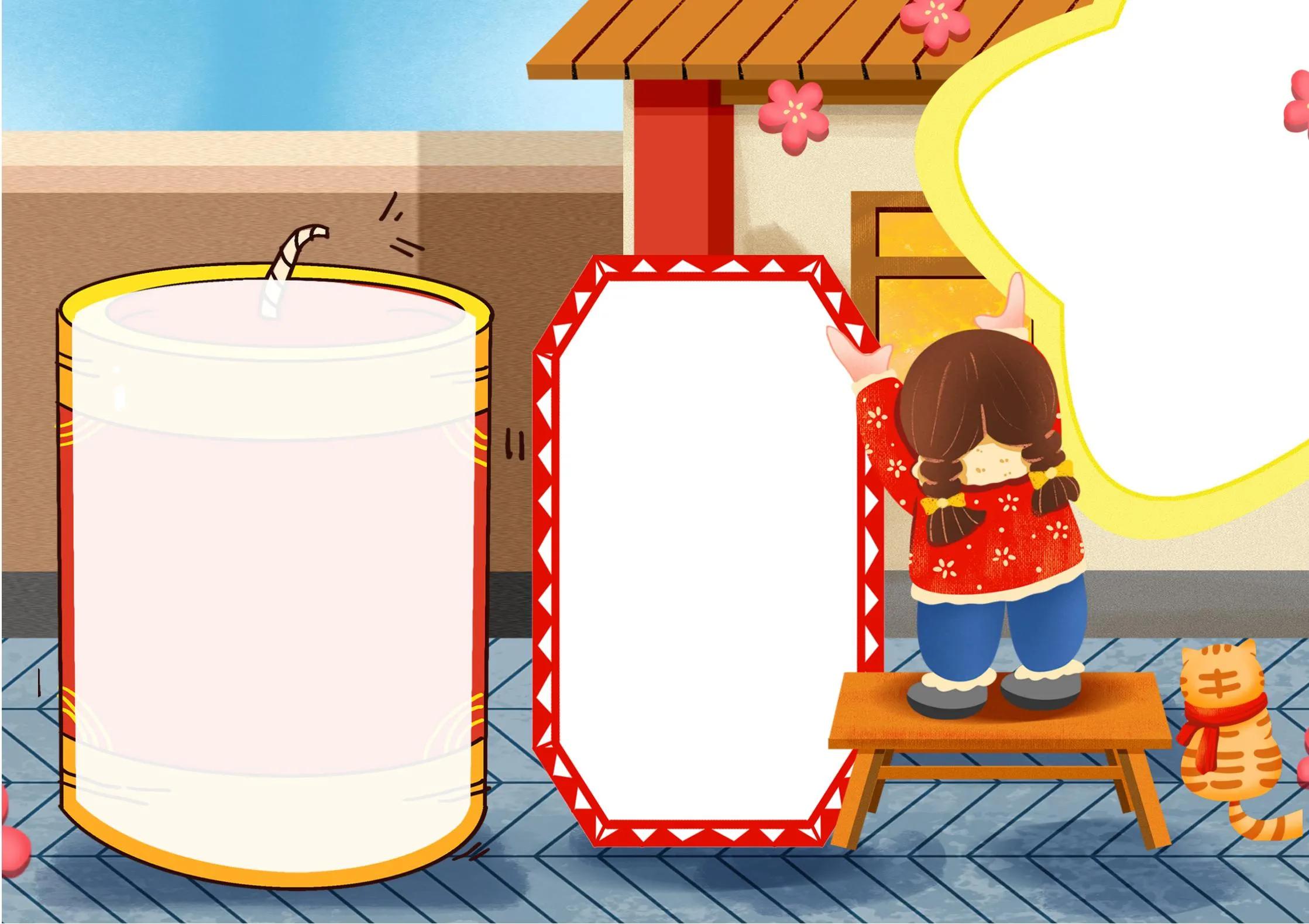 春天主题手抄报黑白模板,一二三年级最简单画的手抄报春天