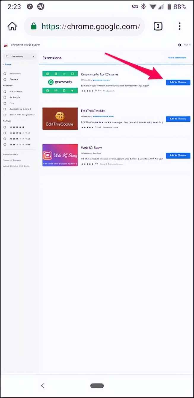 安卓chrome怎么添加扩展程序,chrome手机端扩展怎么安装