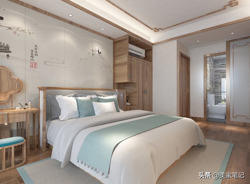 别墅新中式原木色禅意茶室背景,新中式原木色禅意风格装修效果图