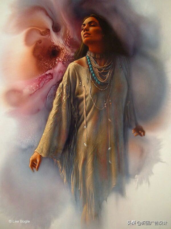 印第安人油画高清,印第安人油画艺术