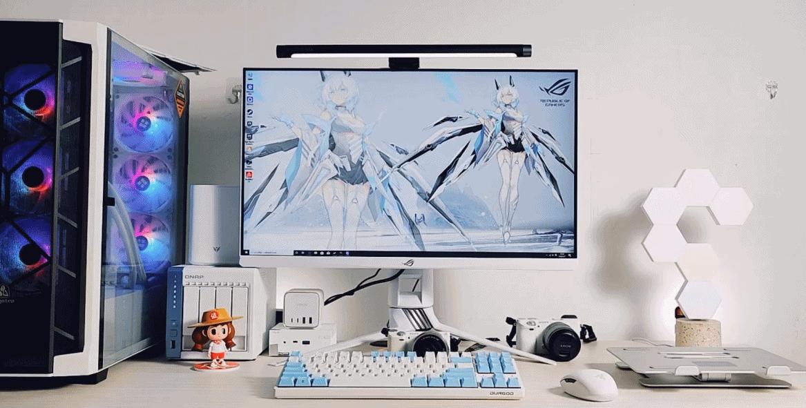 疫情期间居家找事做,耗资2W+打造纯白系居家办公桌面