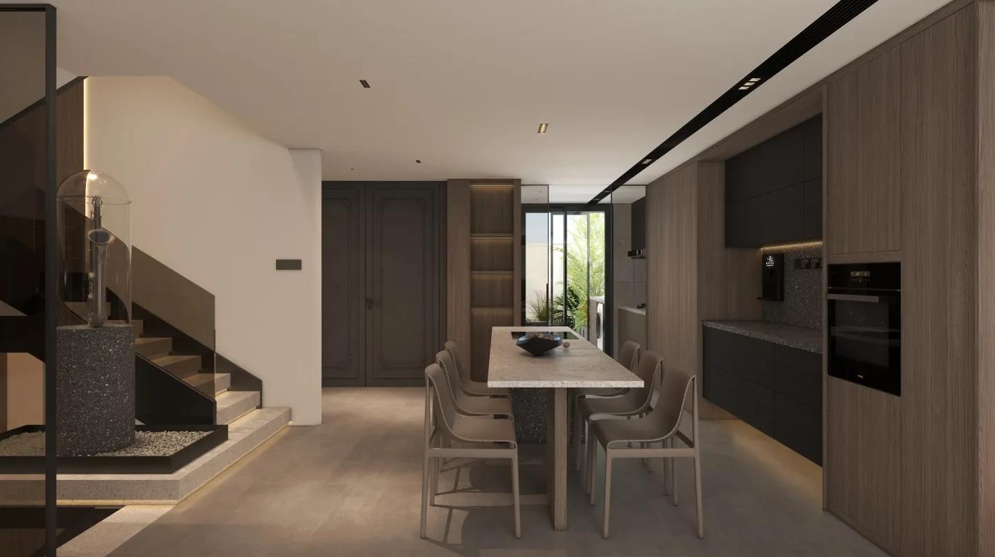 家装风格效果图大全轻奢110平,轻奢风格家装餐厅平面图