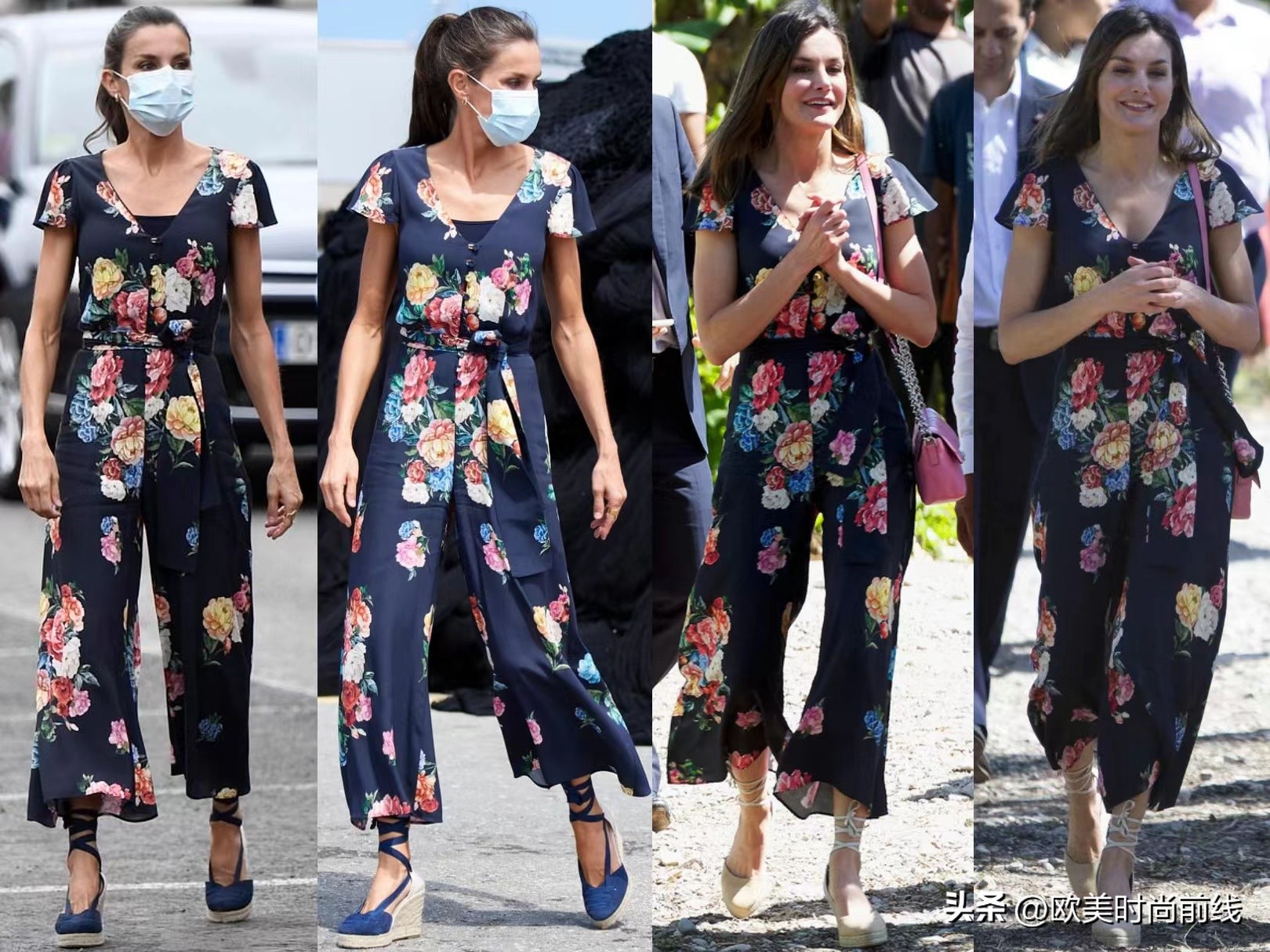 西班牙王后穿什么裤子好看,西班牙王后穿阔腿裤