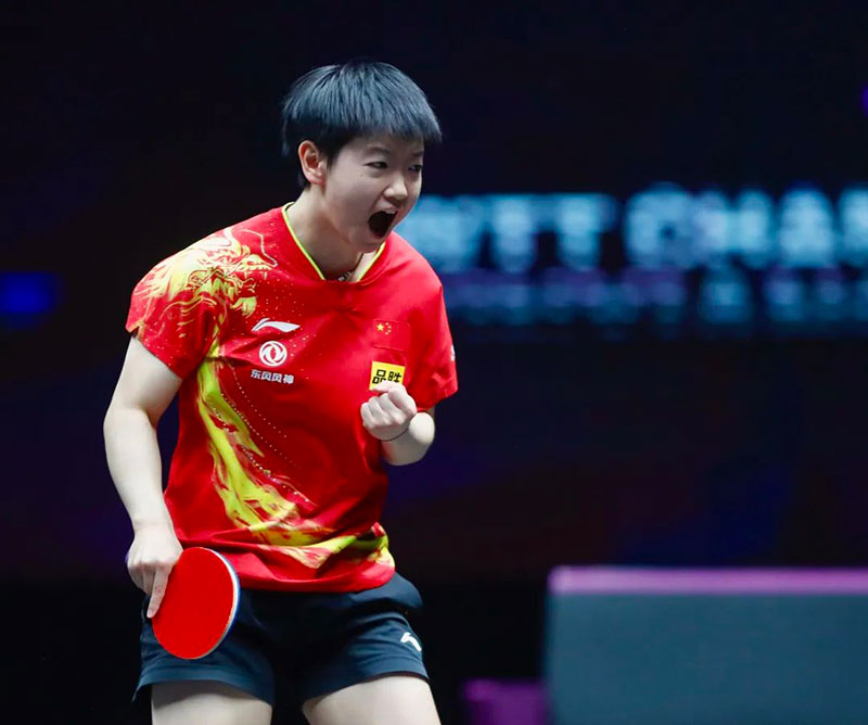 孙颖莎对陈梦谁赢了,孙颖莎1-3不敌印度选手