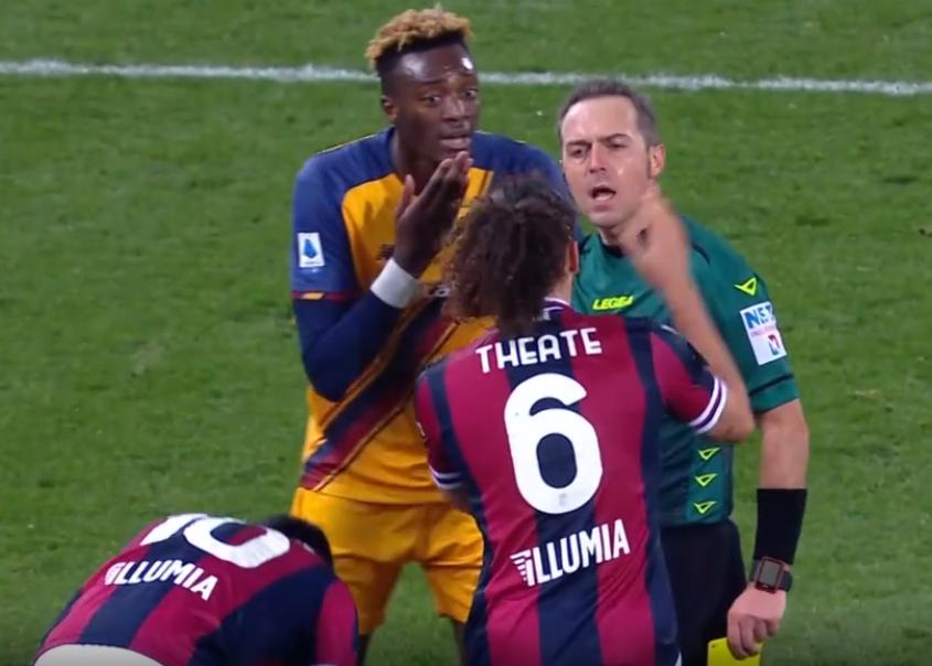 罗马1-6惨败穆帅经历了什么,穆帅吃黄牌