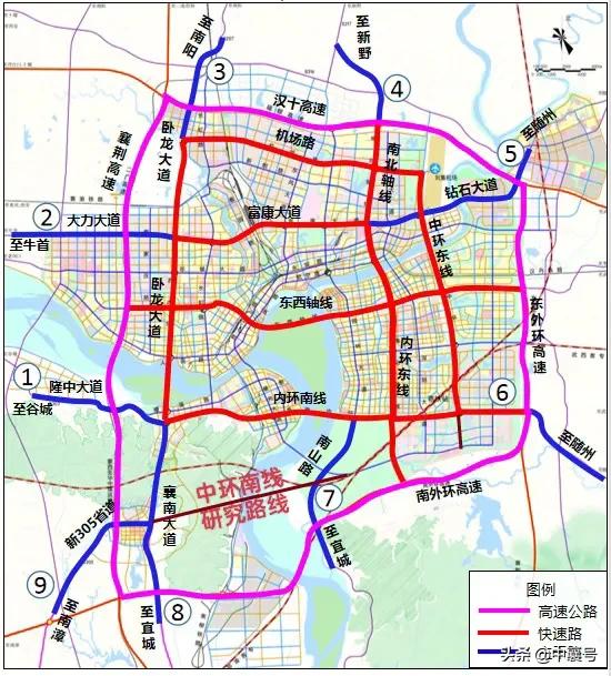 襄阳环线最新规划图,湖北襄阳三环规划图