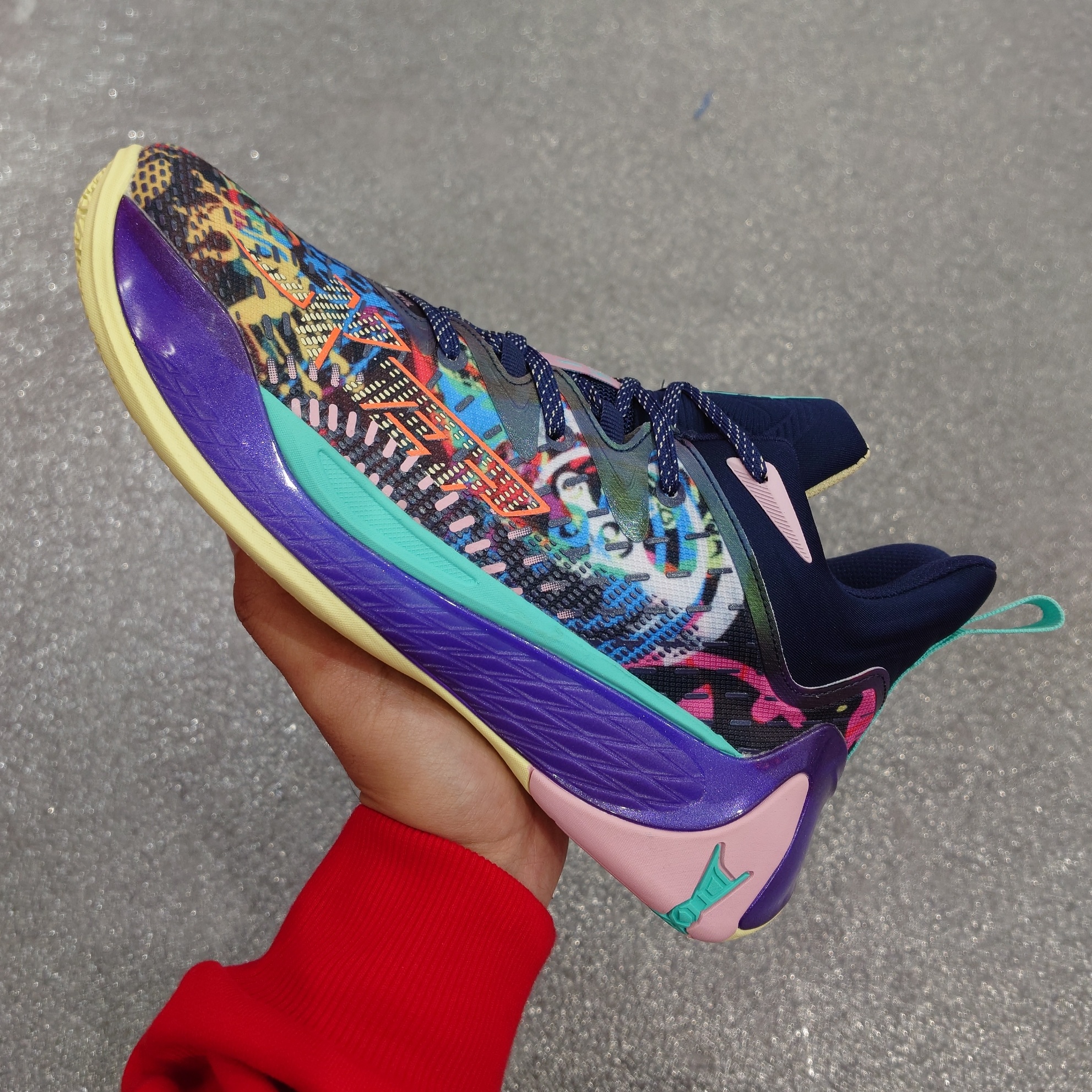 特步游云六代篮球鞋斜扣,特步篮球鞋游云1代