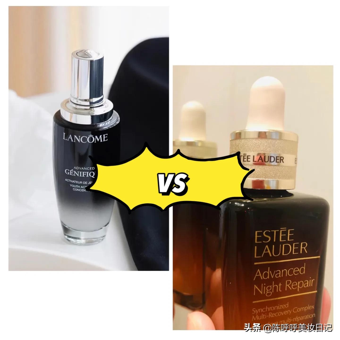 雅诗兰黛小棕瓶和兰蔻小黑瓶谁好,雅诗兰黛小棕瓶vs兰蔻