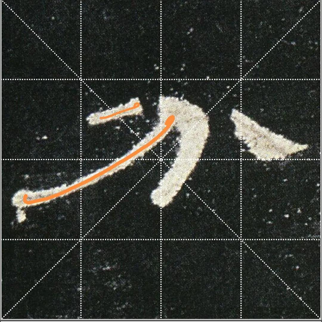 曹全碑点字的多种写法,曹全碑点怎样起笔