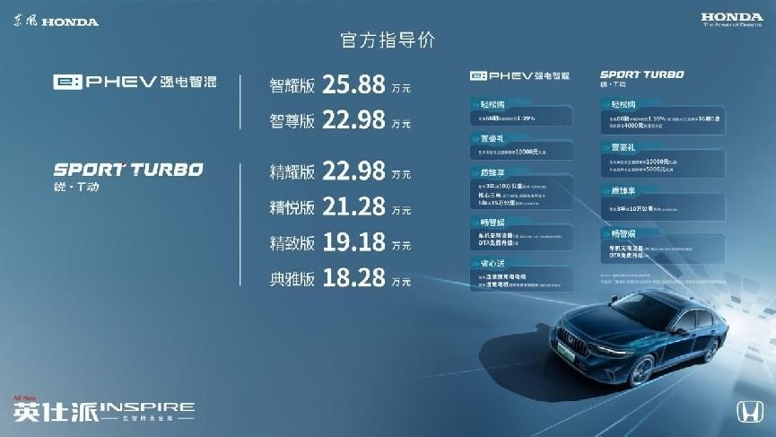 东风本田全新英仕派乌镇驭电上市,智者之选东风honda英仕派睿智上市